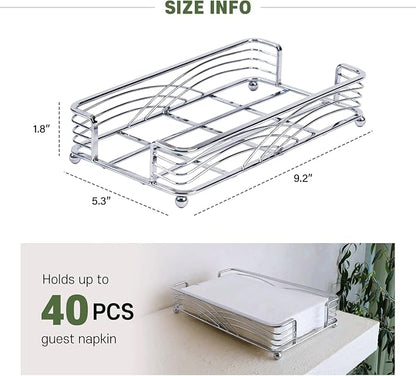 Guest Towel Holder Tray for Bathroom Countertop, Powder Room & Vanity Use - Image 4
