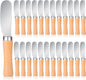 Patelai 25 Pieces Mini Butter Spreader Knife Bulk 4. 5 Inch Wide Blade by Patelai
