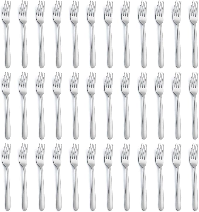 36 Piece Salad Forks, 7 Inch Small Forks in Stainless Steel mirror polished and by Gymdin