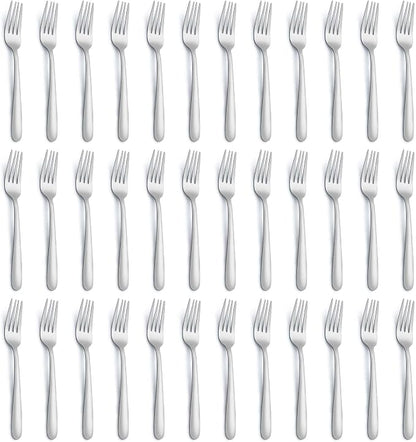36 Piece Salad Forks, 7 Inch Small Forks in Stainless Steel mirror polished and by Gymdin