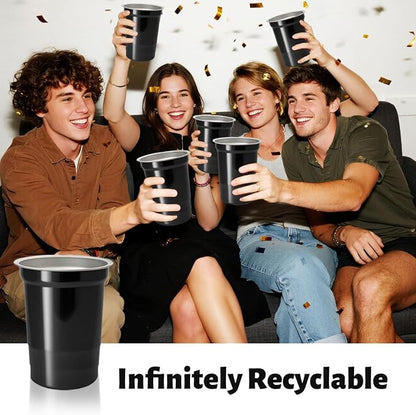 40 Pack 20 oz Aluminum Party Cups, Metal Cups Reusable Aluminum Drinking Cups - Image 3