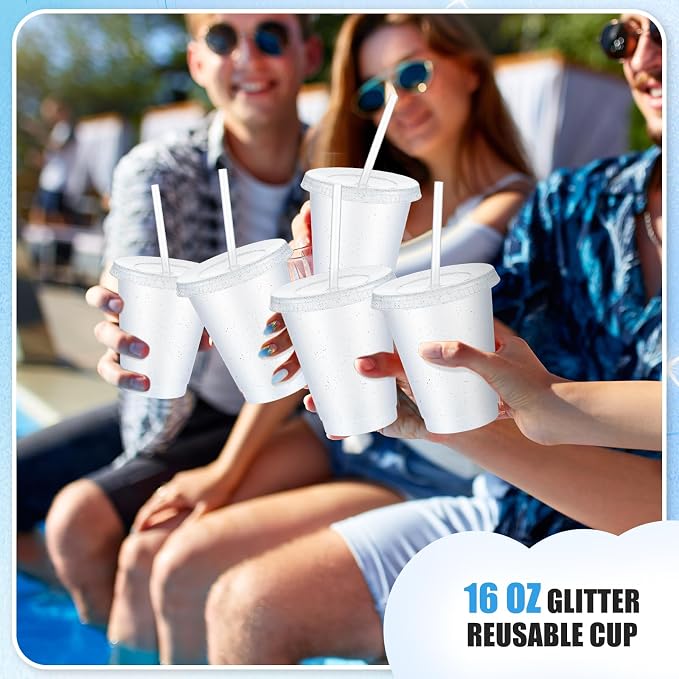 Uiifan 6 Pcs 16 oz Reusable Tumbler - Image 4