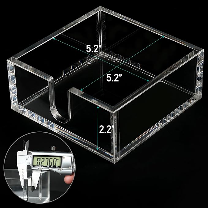 LotFancy Napkin Holder, Acrylic Cocktail Napkin Holder - Image 3