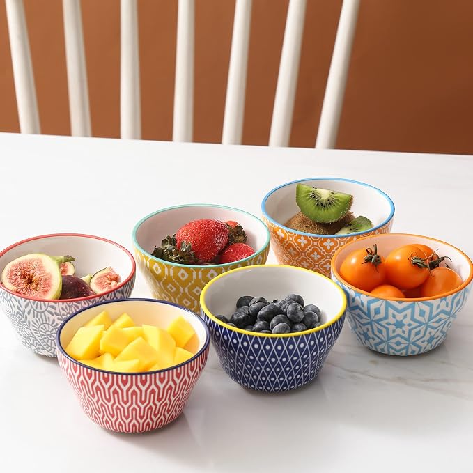 Selamica Ceramic 8oz Bouillon Cups 4 Inch Small Bowls, Dessert bowls - Image 4