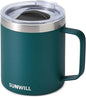 SUNWILL Travel Coffee Mug with Lid, Insulated Cup with Handle, 14 oz Stainless by SUNWILL