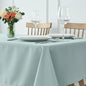 maxmill Tablecloth Weaved Texture Stain Resistant Waterproof, Wrinkle Resistant Washable Table Cloth, Fabric Table Cover for Dining Room, Indoor Outdoor Use, Rectangle 60 x 120 Inch, Dusty Blue