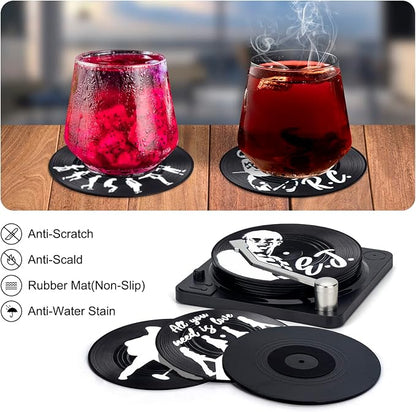 Retro Vinyl Record Coasters - Image 7