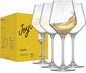 JoyJolt Layla White Wine Glasses, 13.5 oz Clear – Made in Europe by JoyJolt