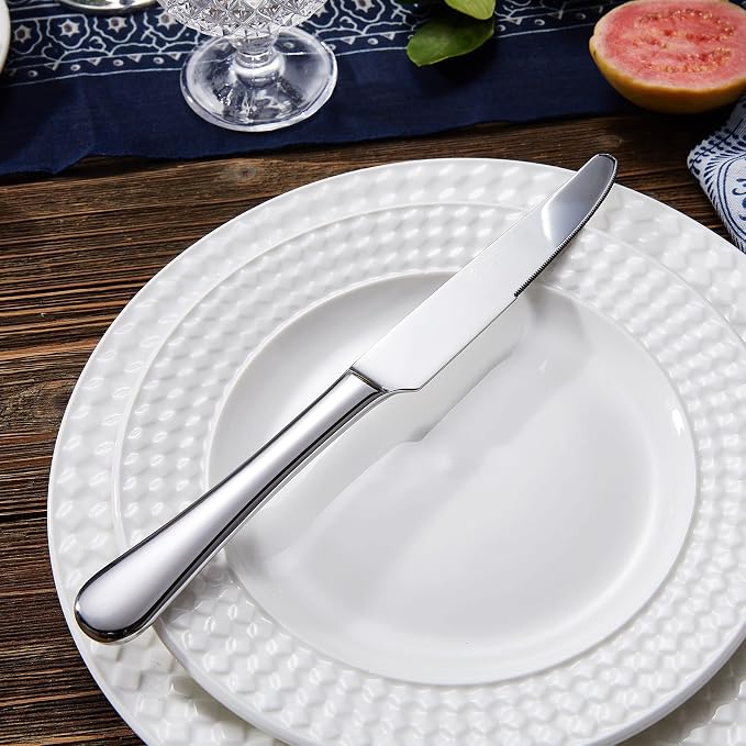 Premium Verona 4-Piece 9.7-Inch Dinner Knife Set | Stainless Steel Serrated - Image 4