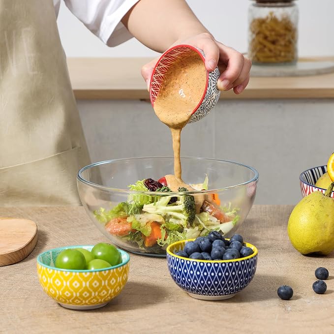 Selamica Ceramic 4 OZ Dipping Bowls Set, 3.5 Inch Mini Bowl - Image 6