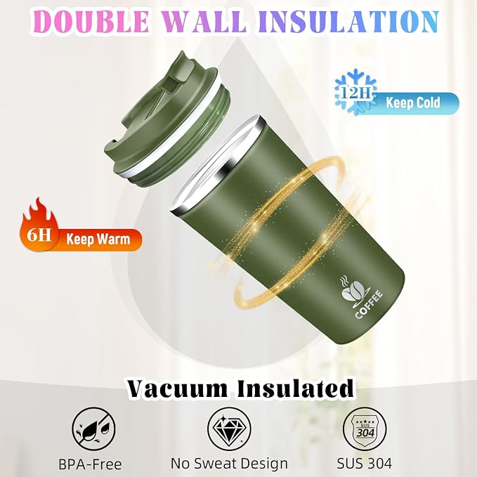 17oz Insulated Travel Coffee Mug - Image 5