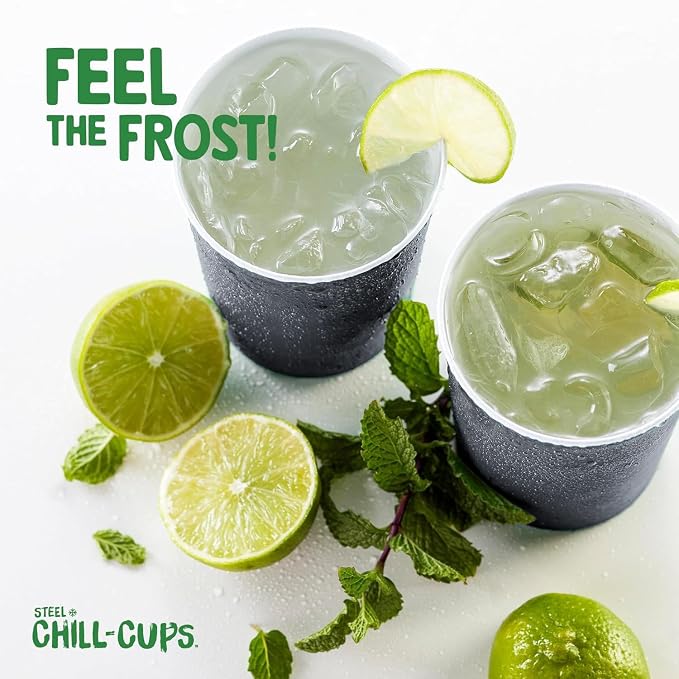 Steel Chill Cups 16 oz. Durable & Reusable Party Cups, 100% recyclable - Image 7