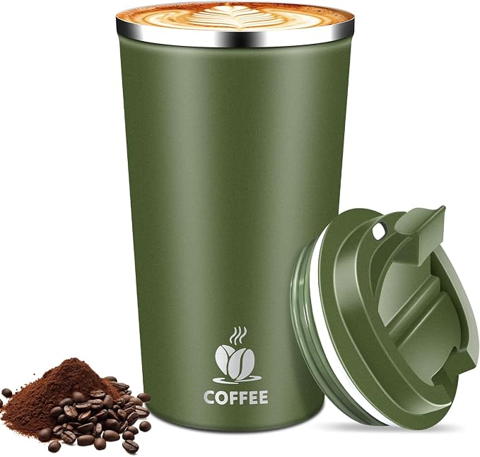 17oz Insulated Travel Coffee Mug by Hwawhin