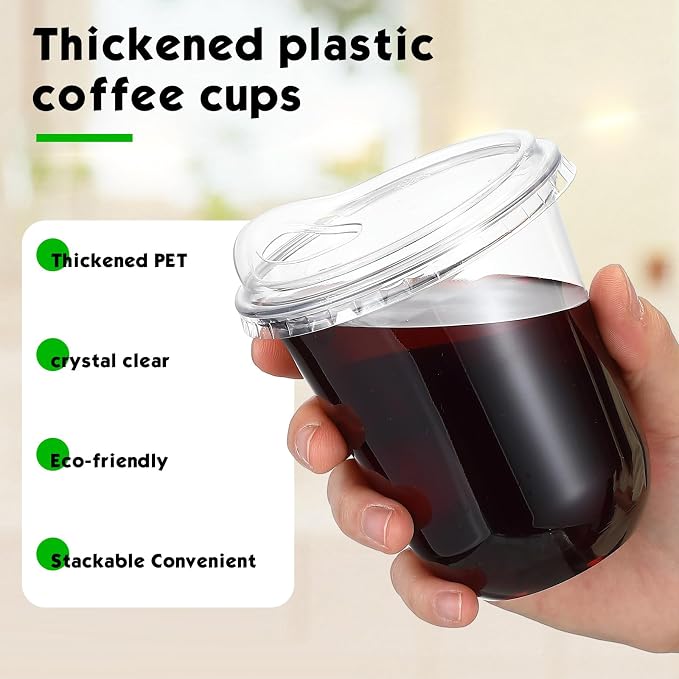 Baderke Clear Plastic Cups - Image 4