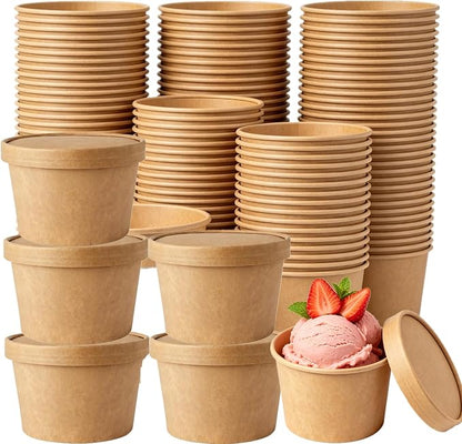 75 Pack 8oz Paper Soup Containers by Unknown