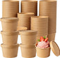 75 Pack 8oz Paper Soup Containers by Unknown