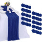 10 Pack Royal Blue Cheesecloth Table Runner 9FT Boho Gauze Fabric Table Runner by RestfulGlow