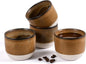 Ceramic Espresso Cups Set of 4, Double Walled Espresso Coffee Mugs by TryitBuyitYoulllikeit