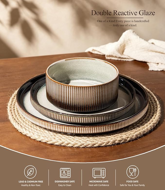 GBHOME Stoneware Dinnerware Sets - Image 4