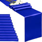 10-Pack Royal Blue 12 x 108 inches Long Premium Satin Table Runner | Wedding by REWOMC