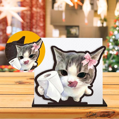 Funny Cat Napkin Holder for Table - Image 6