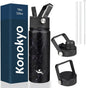 Konokyo 18 oz Insulated Stainless Steel Water Bottle by Konokyo