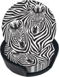 6 Pcs Zebra Couple Leather Coasters by NiuKom
