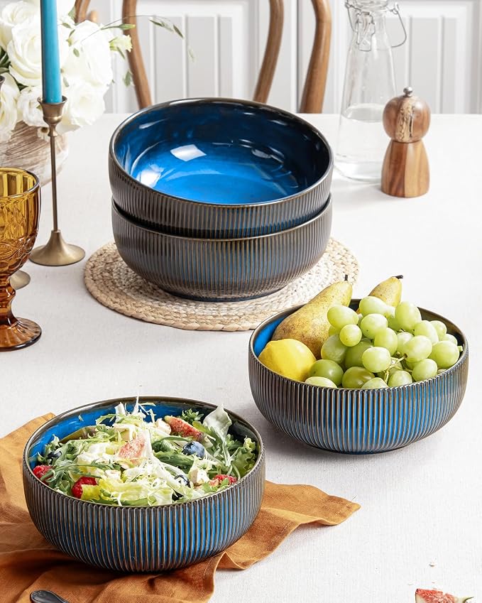 getstar Large Serving Bowls Ceramic Salad Bowl Set of 2, 8 Inch & 60 fl oz - Image 6