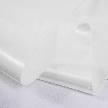 White Satin Table Runner 12x108 Inches, 15 Pack | Silk and Smooth Fabric - Image 3
