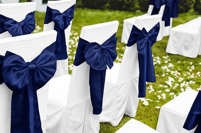 12 Pack Navy Blue Satin Table Runner 12 x 108 Inch Long Premium Table Runners - Image 6