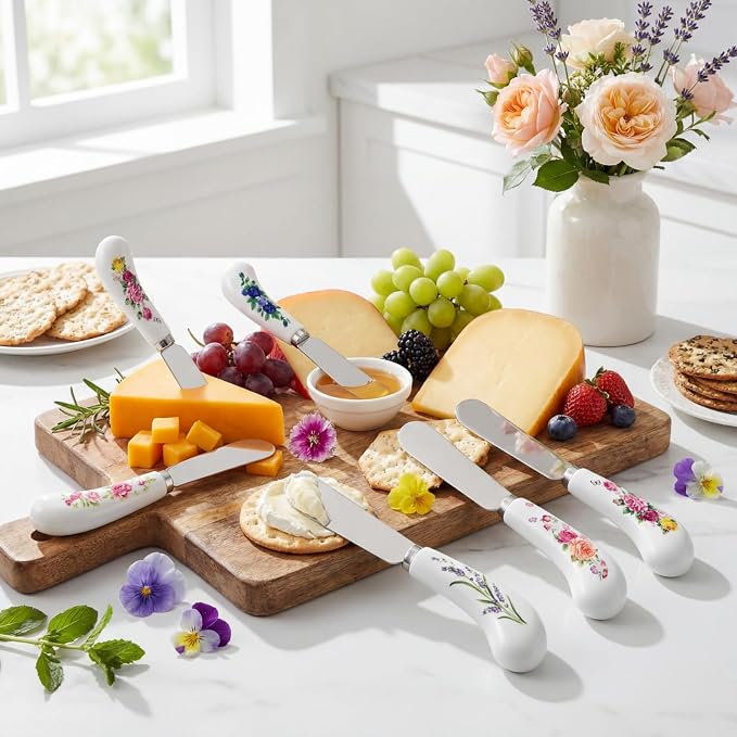 6 Pack Cheese Spreaders bulk 4.95" Stainless Steel Butter Knife - Image 7