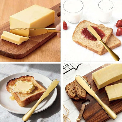Butter Spreader Knife, Durable 8.7" Butter Knife, Stainless Steel Applicator - Image 2
