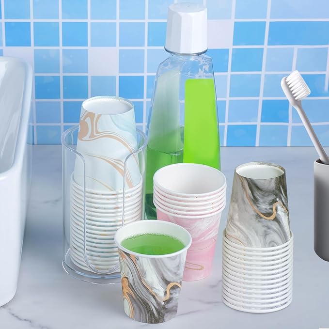 5oz Bathroom Paper Cups, 300 Pack Disposable Mouthwash Cups | Leak-Proof - Image 4