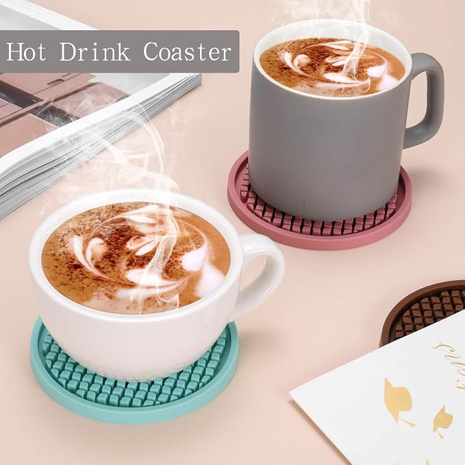 ME.FAN Silicone Coasters Thickened Drink Coasters - Image 5