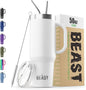 Beast 50 oz Tumbler with Handle Stainless Steel Vacuum Insulated Coffee Ice Cup by GreensSteel