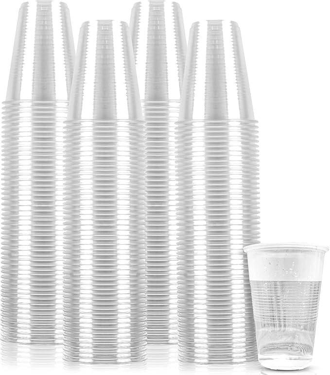TashiBox 12 oz clear plastic cups by TashiBox