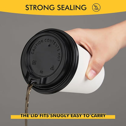 RACETOP 16 oz 500 Pack Paper Coffee Cups - Image 2