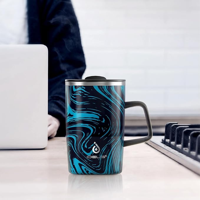 Ideus 16 oz Insulated Stainless Steel Coffee Mug - Image 7