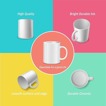 RAINBOWTIE Sublimation Mugs Blank, casual dringking water - Image 2