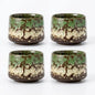 Japanese Tea Cups Set of 4pcs, 7oz/205ml Elegant Ceramic Matcha Cups by Unknown
