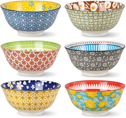 Porcelain Soup Cereal Bowls Set by Batitie