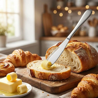 3-in-1 Butter Knife with Holes, Stainless Steel Spreader - Image 3