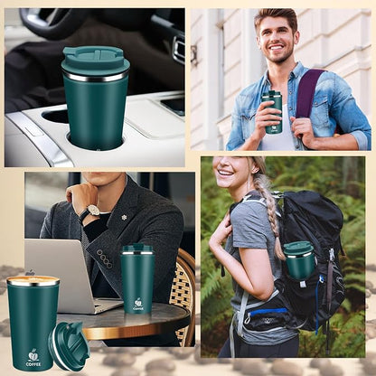 Insulated Travel Coffee Mug Reusable Coffee Tumbler Cup - Image 5