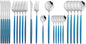 JASHII Flatware Serving Set 24 Piece, Stainless Steel Silverware Set, Modern by JASHII