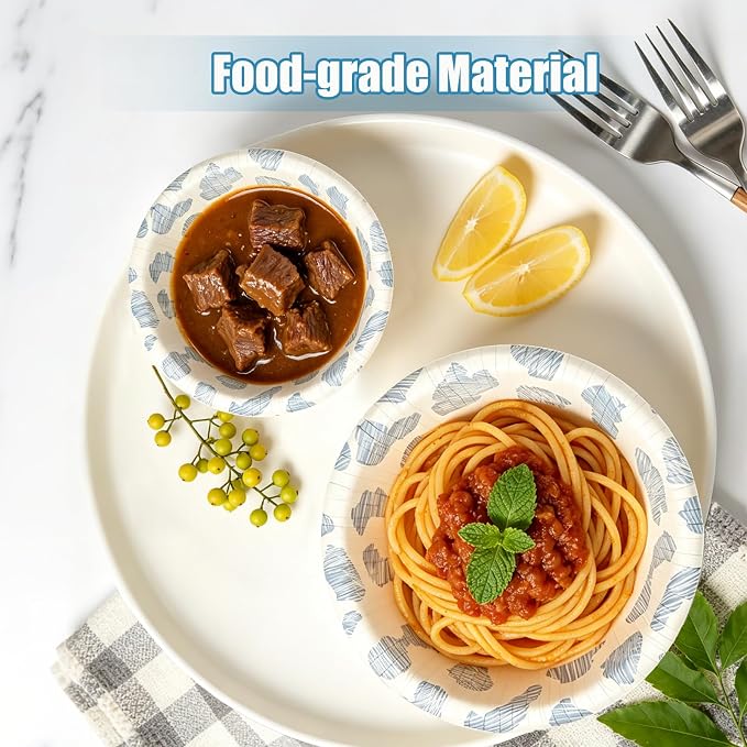 30 Pcs Paper Bowls 8 oz, Disposable Small Paper Bowls, Soak Proof, Cut Proof - Image 6
