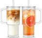 INSETLAN 24 oz Ribbed Glass Tumbler by INSETLAN