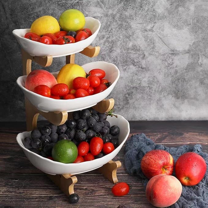 SEVEN SPARTA Fruit Bowl for Kitchen Counter by SevenSparta