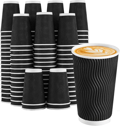 Lamosi 90 Pack Coffee Cups 16 oz, Disposable Paper Coffee Cups No Lids | by BuyNow