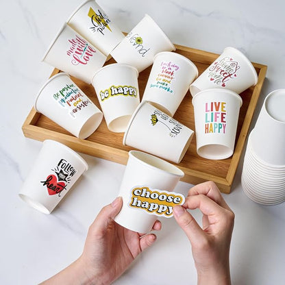 TV TOPVALUE 8 oz Paper Coffee Cups, Drink Dispensers - Image 7