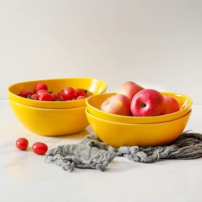 HASENSE Large Serving Bowls, Ceramic Salad Mixing Bowls, 42 Ounce Serving Dishes - Image 7